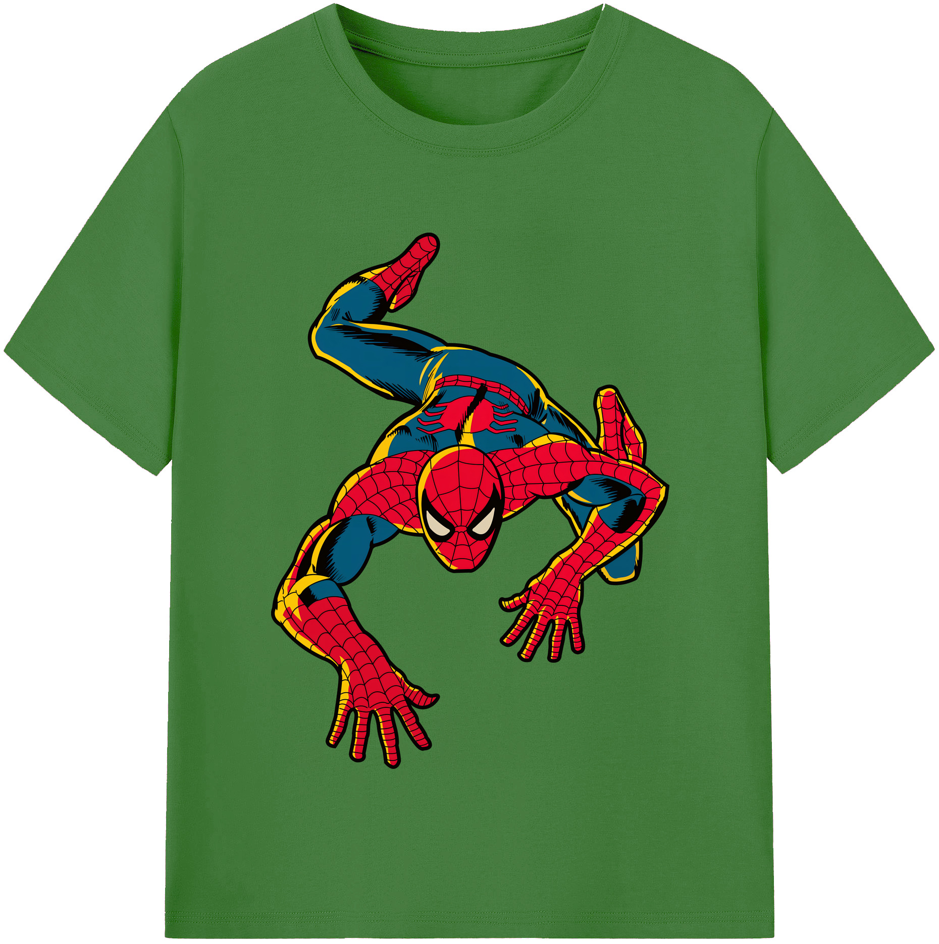 （画像用） Spider Man スパイダーマン レディースカジュアルプリントTシャツ（綿100％）